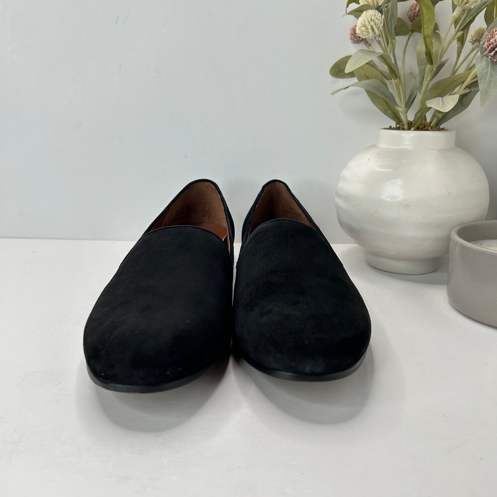 Vionic Willa Slip-on Suede Slip On Flat Black Women's 9.5 M NWOB Comfort Shoe - Picture 2 of 10